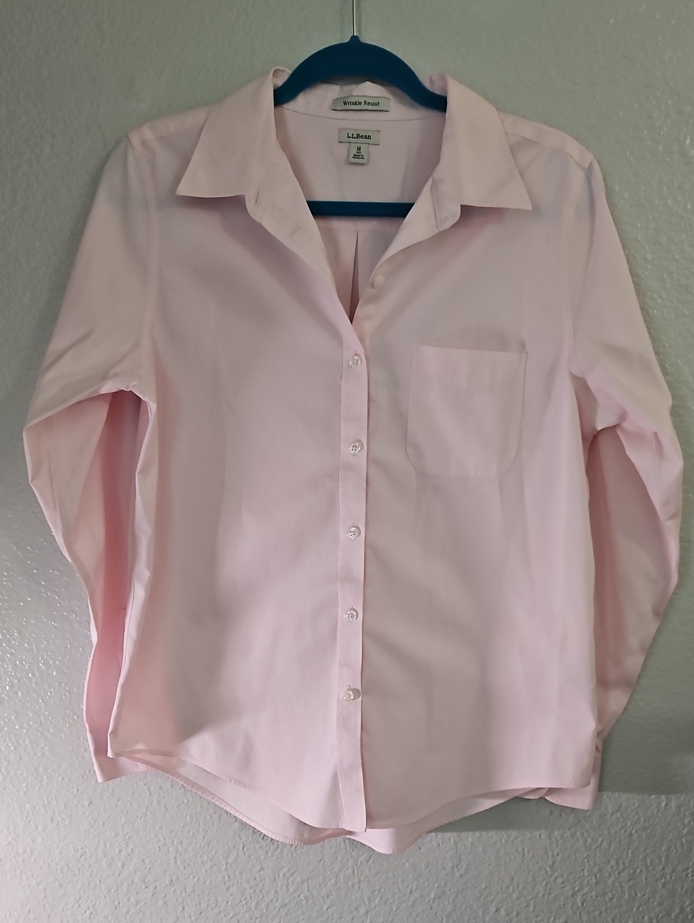 L.L. Bean Pale Pink Long-Sleeve Dress Shirt